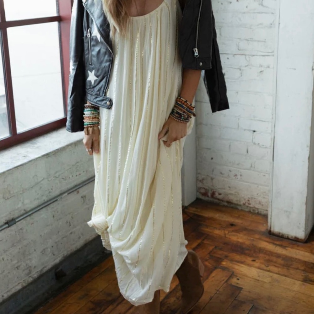 Three Bird Nest Evangeline Striped Maxi Dress